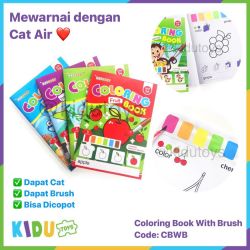 Coloring Book With Brush Kidu Toys - CBWB
