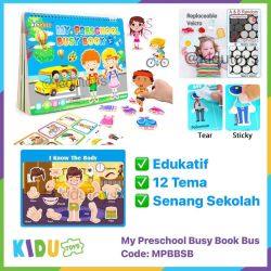 My Preschool Busy Book School Bus Kidu Toys - MPBBSB
